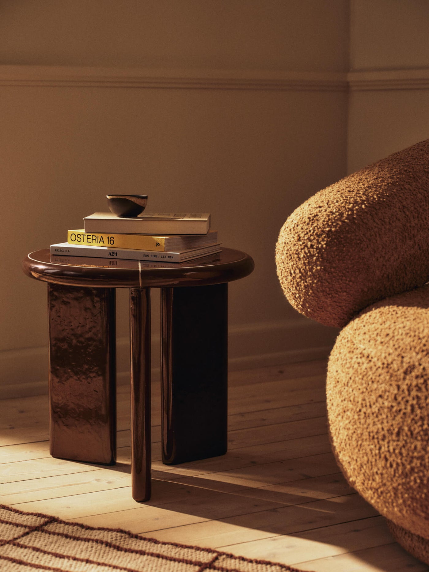 Deya Side Table - Chestnut Brown