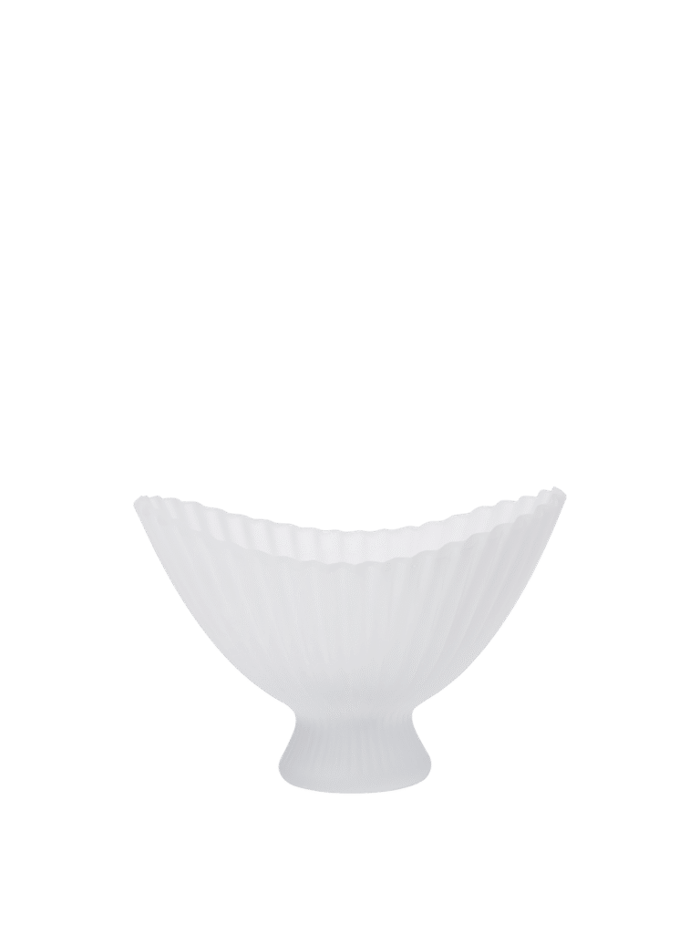 Fountain Glass Bowl - Large - Frosted