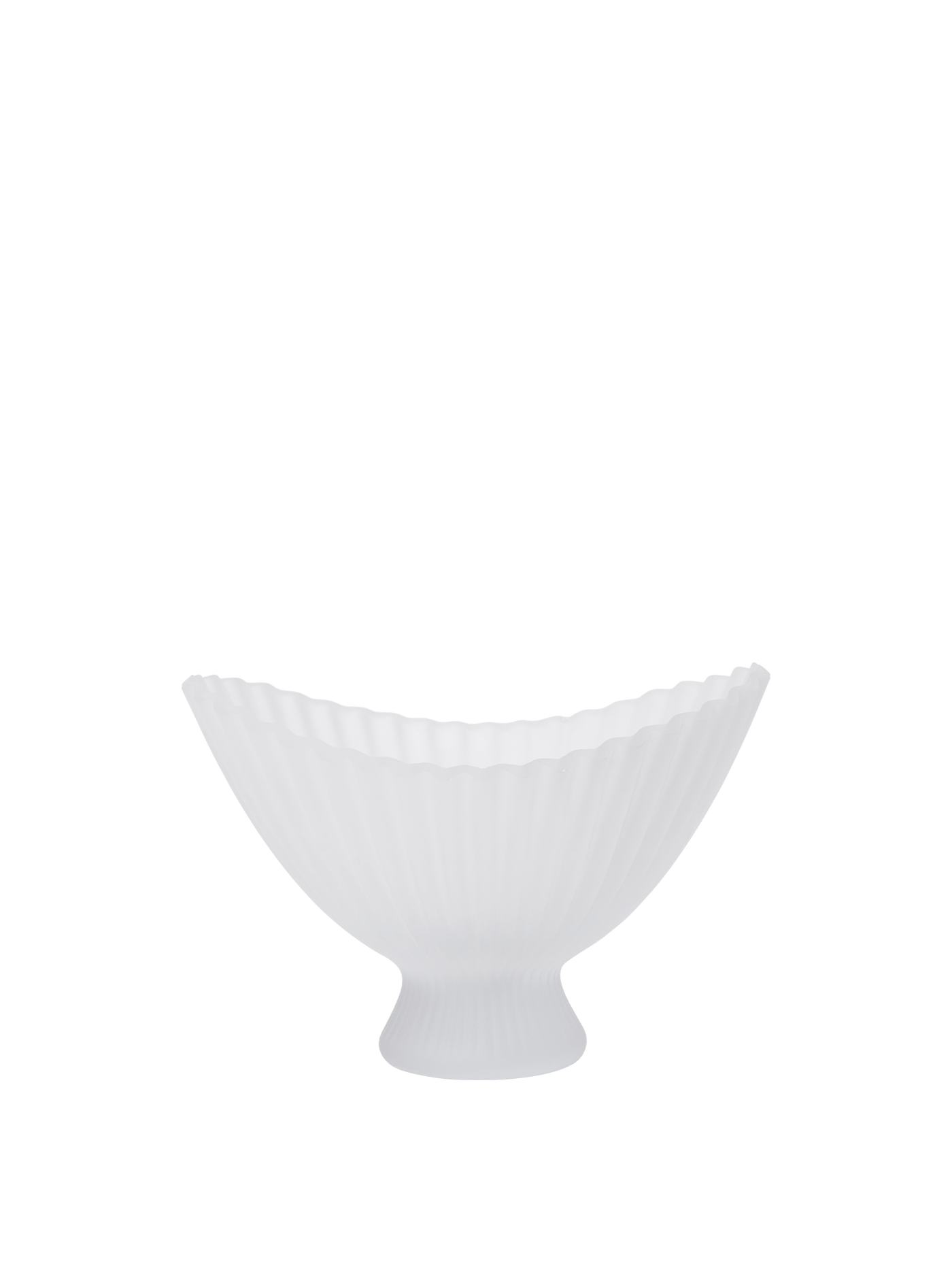 Fountain Glass Bowl - Large - Frosted