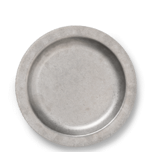 Tumbled Plate - Stainless Steel
