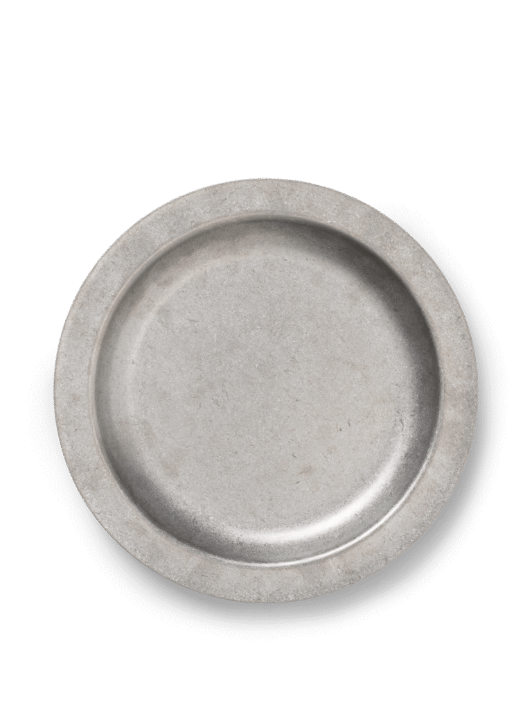 Tumbled Plate - Stainless Steel