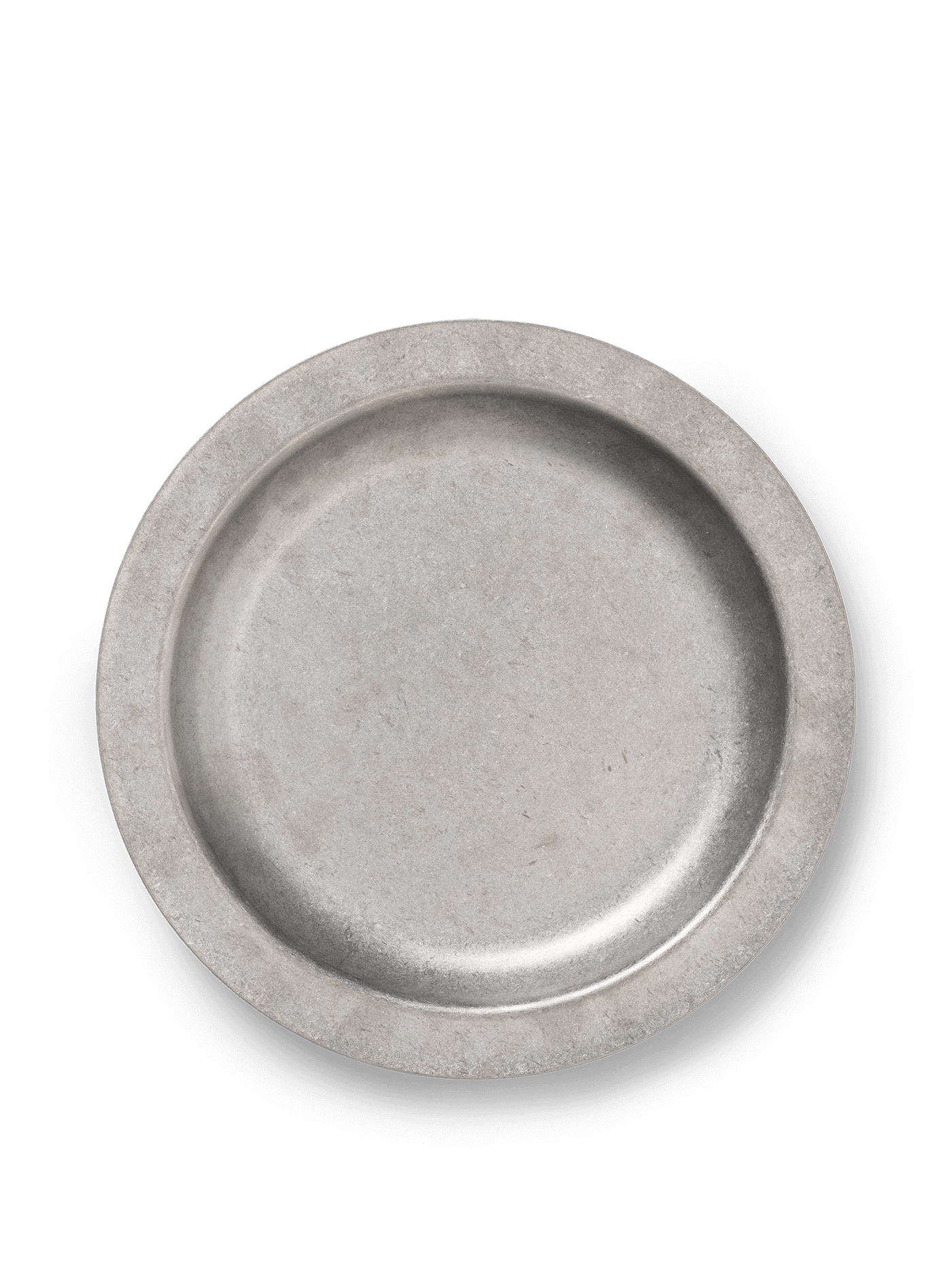 Tumbled Plate - Stainless Steel