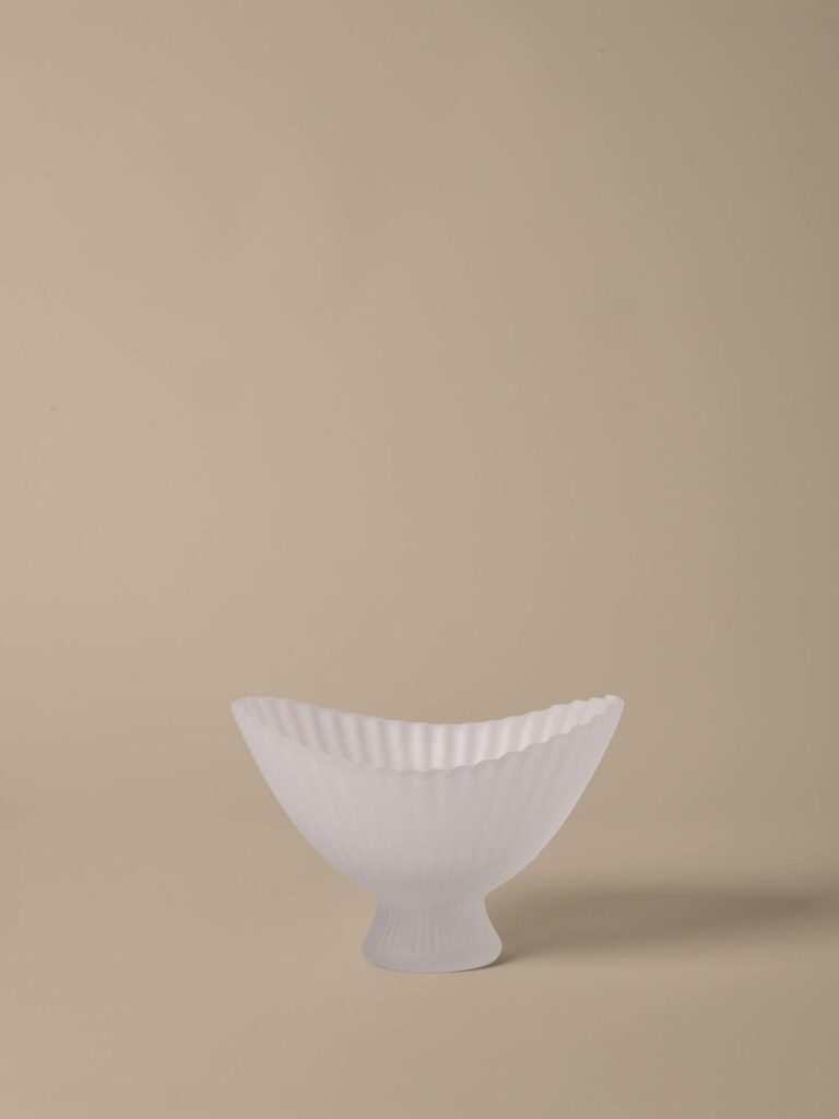Fountain Glass Bowl - Large - Frosted